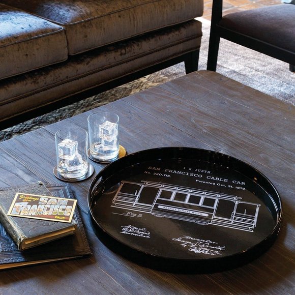 Round Serving Tray - Picture 3 of 3